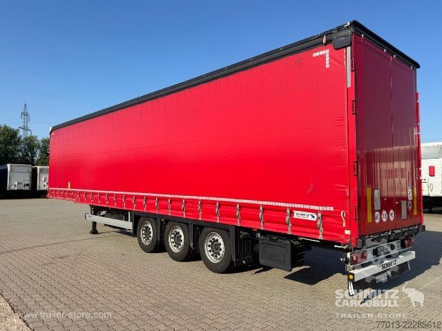 Open semitrailer with tarp Schmitz Cargobull Curtainsider Mega