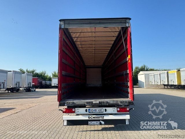 Open semitrailer with tarp Schmitz Cargobull Curtainsider Mega