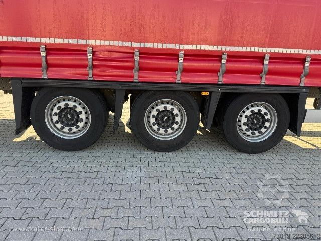 Open semitrailer with tarp Schmitz Cargobull Curtainsider Mega