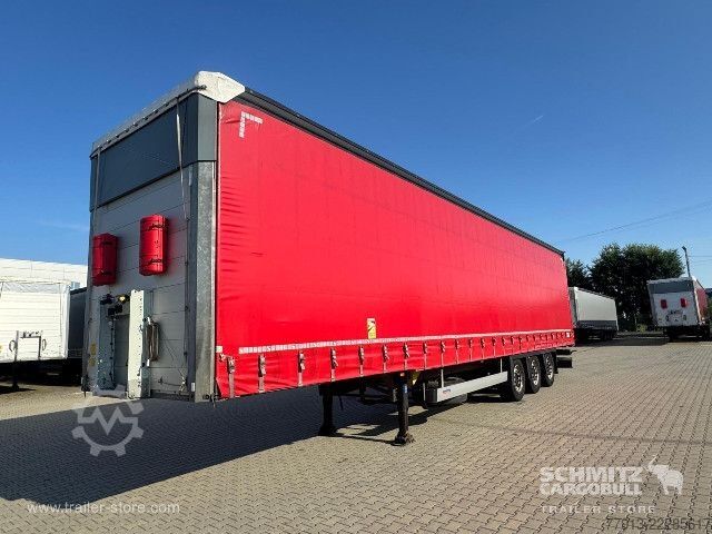 Open semitrailer with tarp Schmitz Cargobull Curtainsider Mega