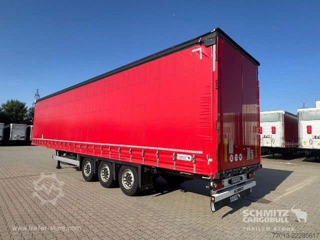 Open semitrailer with tarp Schmitz Cargobull Curtainsider Mega