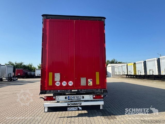 Open semitrailer with tarp Schmitz Cargobull Curtainsider Mega