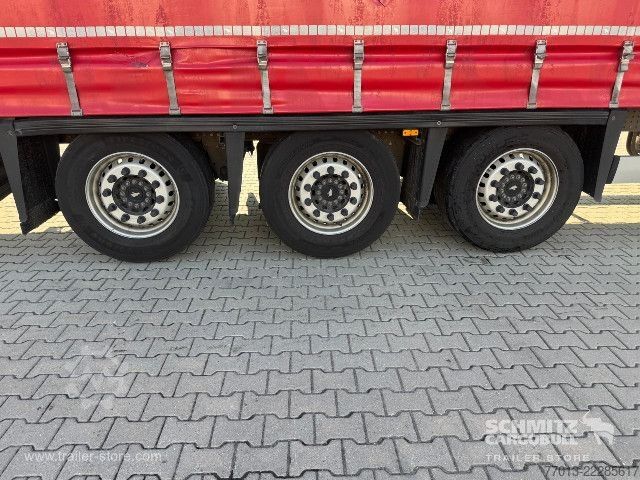 Open semitrailer with tarp Schmitz Cargobull Curtainsider Mega