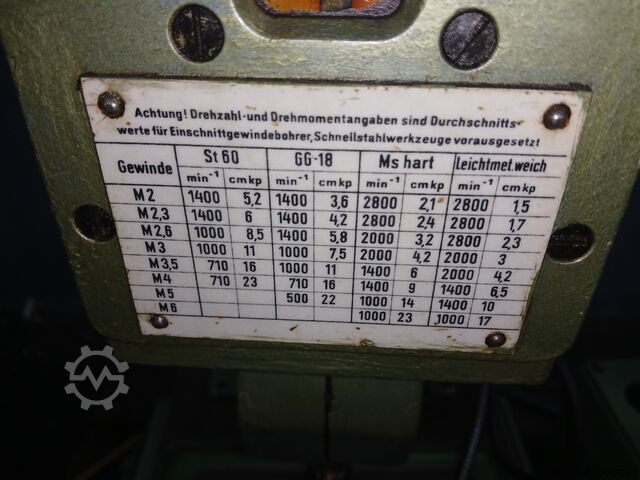 Thread tapping machine WMW GI4/1
