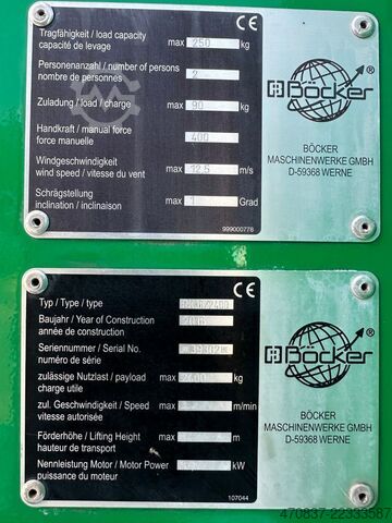 Truck-mounted crane van Böcker RK 36-2400 / Raupenkran / UVV NEU
