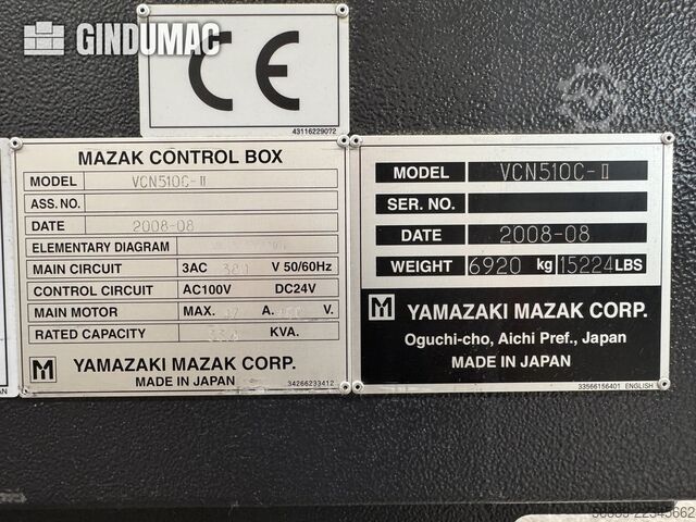 Mazak Vertical Center Nexus 510C-II Mazak Vertical Center Nexus 510C-II