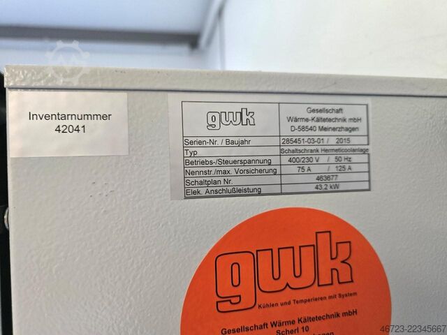 Chiller GWK Hermeticool Anlage