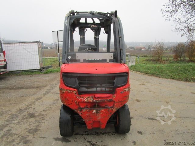 Dieselstapler Linde H30D-02 Triplex-Freihub 4,7m Hubhöhe + Seitenschie