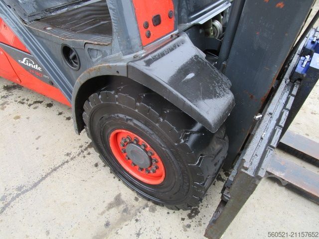 Dieselstapler Linde H30D-02 Triplex-Freihub 4,7m Hubhöhe + Seitenschie