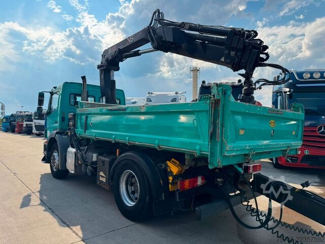 Dreiseitenkipper LKW MERCEDES-BENZ AXOR 1833*HIAB KRAN 12 M*MEILLER* MIT ANHÄNGER *