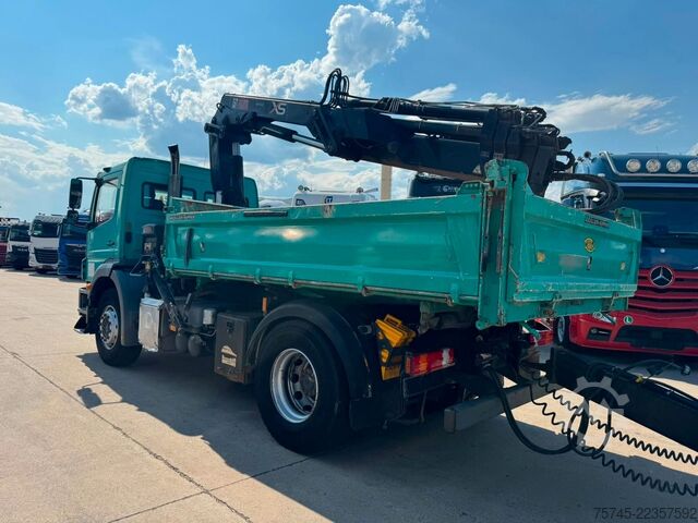 Dreiseitenkipper LKW MERCEDES-BENZ AXOR 1833*HIAB KRAN 12 M*MEILLER* MIT ANHÄNGER *