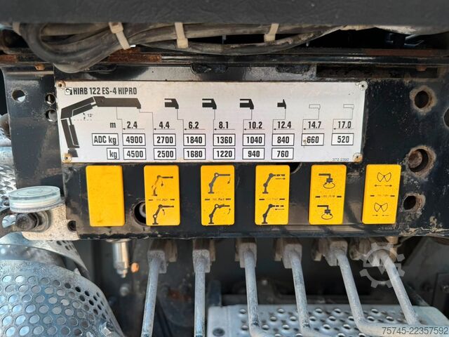 Dreiseitenkipper LKW MERCEDES-BENZ AXOR 1833*HIAB KRAN 12 M*MEILLER* MIT ANHÄNGER *