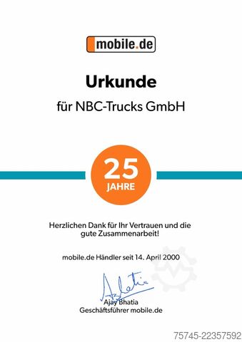 Dreiseitenkipper LKW MERCEDES-BENZ AXOR 1833*HIAB KRAN 12 M*MEILLER* MIT ANHÄNGER *