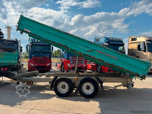 Dreiseitenkipper Anhänger WOERMANN TSKA 105 * DREISEITENKIPPER * 6 M LANG * 2 ACHS