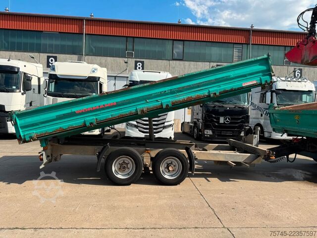 Dreiseitenkipper Anhänger WOERMANN TSKA 105 * DREISEITENKIPPER * 6 M LANG * 2 ACHS