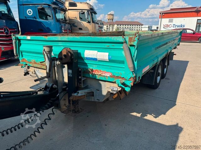 Dreiseitenkipper Anhänger WOERMANN TSKA 105 * DREISEITENKIPPER * 6 M LANG * 2 ACHS