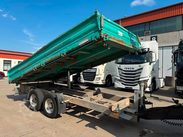 Dreiseitenkipper Anhänger WOERMANN TSKA 105 * DREISEITENKIPPER * 6 M LANG * 2 ACHS