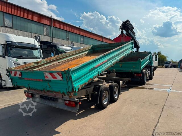 Dreiseitenkipper Anhänger WOERMANN TSKA 105 * DREISEITENKIPPER * 6 M LANG * 2 ACHS