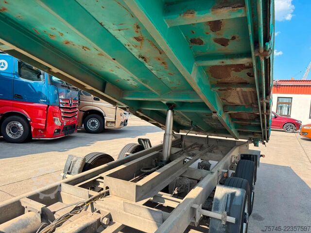 Dreiseitenkipper Anhänger WOERMANN TSKA 105 * DREISEITENKIPPER * 6 M LANG * 2 ACHS