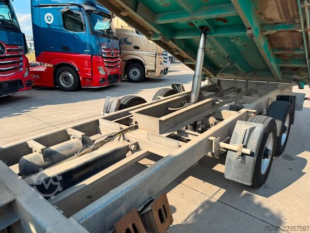 Dreiseitenkipper Anhänger WOERMANN TSKA 105 * DREISEITENKIPPER * 6 M LANG * 2 ACHS