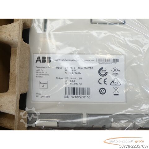 Komponente ABB MFE190-04UN-06A0-2 Servoumrichter SN: 3AXD500000038568 -unegbraucht-