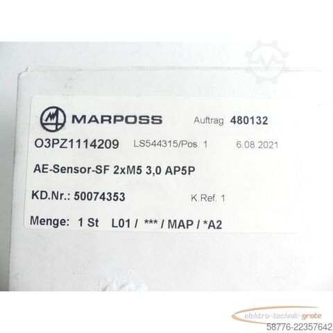 Komponente Marposs Dittel  03PZ1114209 AE-Sensor-SF SN: O21LV929S - ! -
