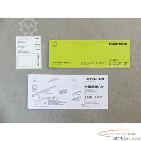 Komponente Heidenhain LC 495S 320 ID: 760942-06 SN:62367964C + ID 802 072-02 --