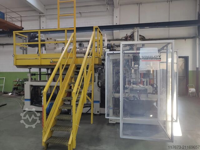 Gebrauchte Blasformmaschine HDPE für 10 L 300 Fl/h UNILOY MILACRON HMS 10/D