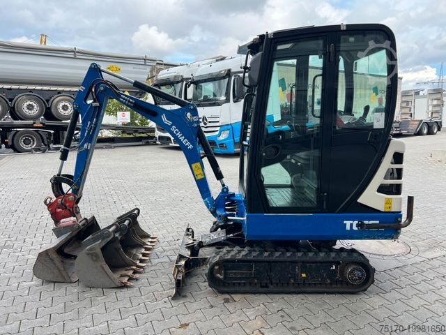 Minibagger TEREX TC16 / 2017 / 1.769h / Löffelpaket / Powertilt