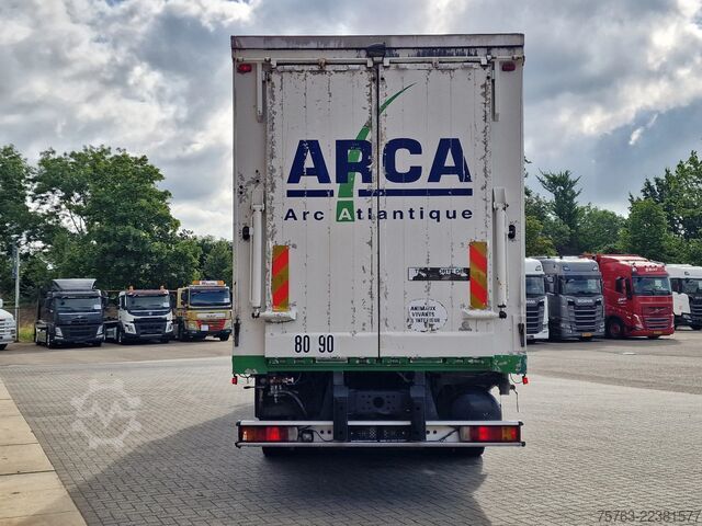  Scania 114G - 8X4 - 3 deck - double ramp -  steel / air