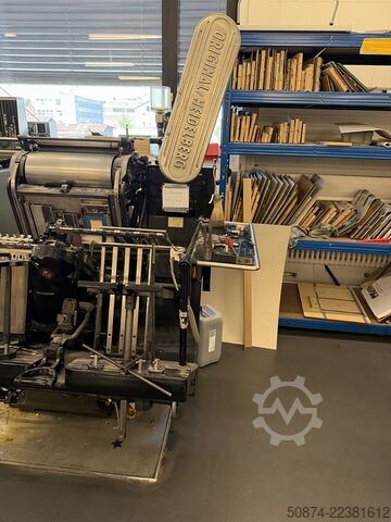 Letterpress machine HEIDELBERG GT 34 X 46 cm