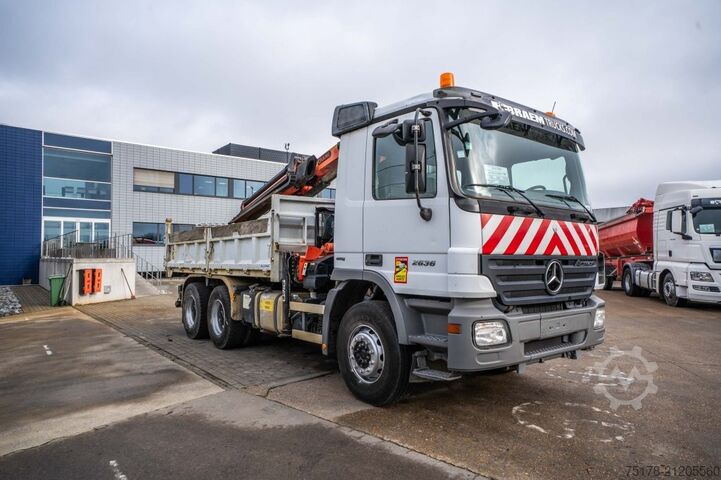 Kipper mit Kran MERCEDES ACTROS 2636 K - PK 16502