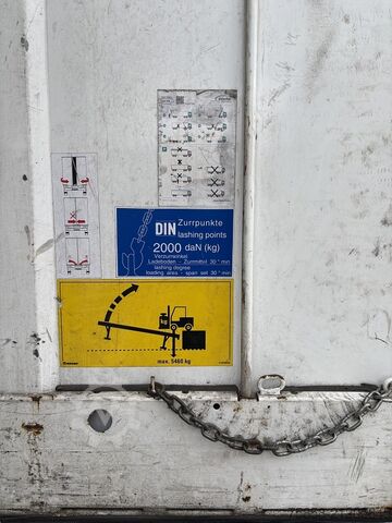 Wechselbrücke mit Pritsche & Plane Krone Jumbo 7,82m 3m hoch Hubdach + Edscha