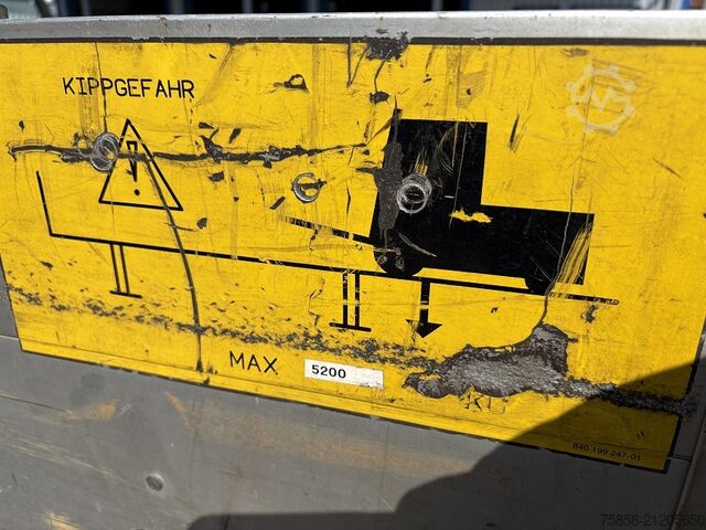 Wechselpritsche offen Krone Baustoff Wechselbrücke 7,45m Türen