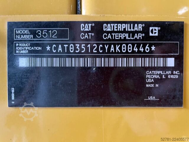 Aggregat Caterpillar 3512 - 1250 kVA Used Generator - DPX-12662
