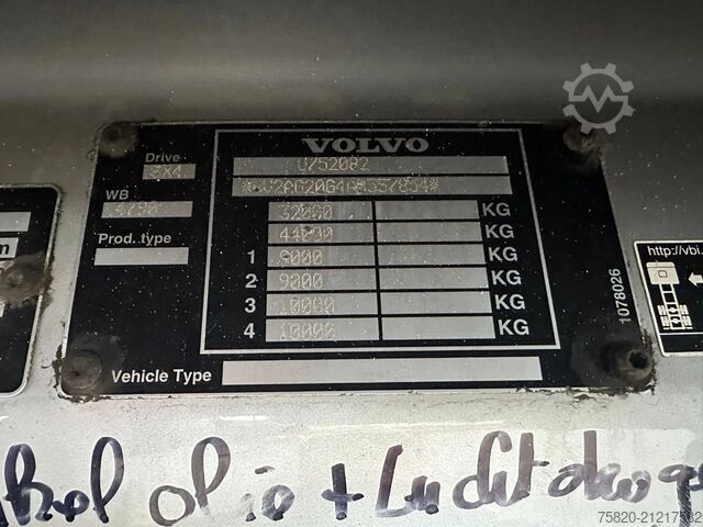 Kranwagen Volvo FH 480 8X4 TREKKER + EFFER 1355/8S KRAAN/KRAN/C...