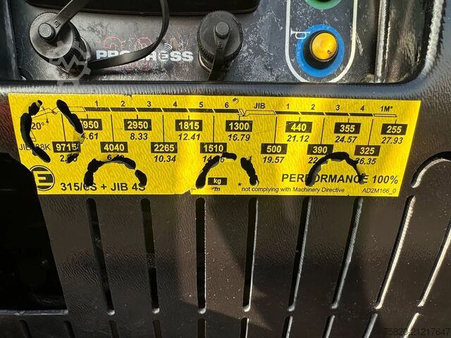 Crane truck Scania R580 V8 6X4 TREKKER/TRACTOR/SZM MET EFFER 315/6...