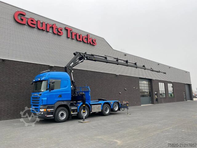 Kranwagen Scania R560 V8 8X2 TREKKER/BAKWAGEN + HIAB 477E-8 HIPR...
