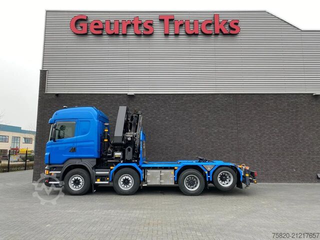 Kranwagen Scania R560 V8 8X2 TREKKER/BAKWAGEN + HIAB 477E-8 HIPR...