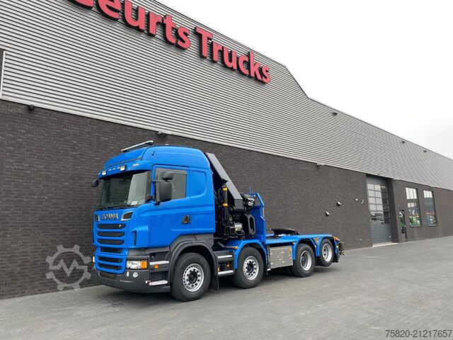 Kranwagen Scania R560 V8 8X2 TREKKER/BAKWAGEN + HIAB 477E-8 HIPR...