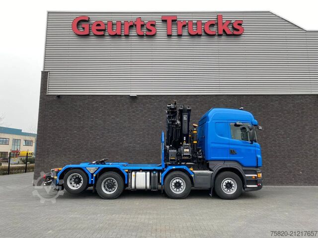 Kranwagen Scania R560 V8 8X2 TREKKER/BAKWAGEN + HIAB 477E-8 HIPR...