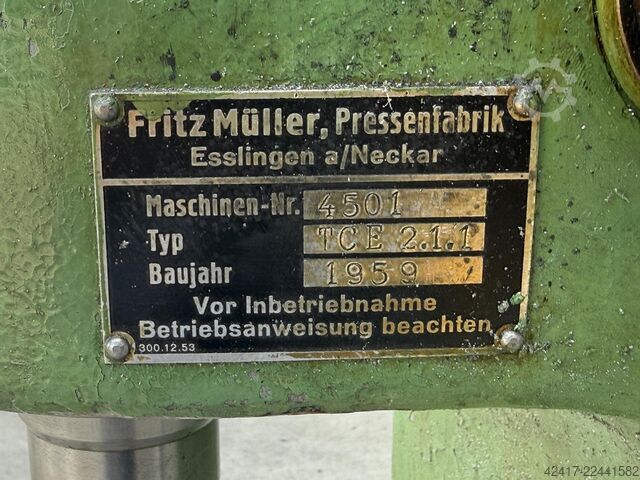 Hydraulic press MÜLLER TCE 2.1.1