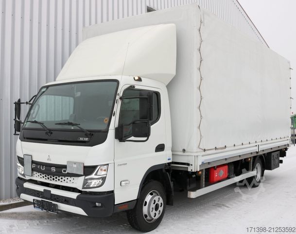 Curtain sider van FUSO 7C18 Prits./Plane + LBW + Klima EURO6e nur 52tkm