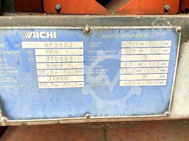 Hebebühne Aichi SP21AJ