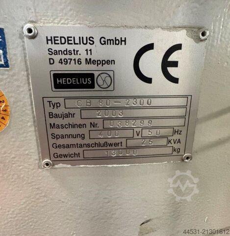 Fahrständer Bearbeitungszentrum Hedelius CB 80 – 2300