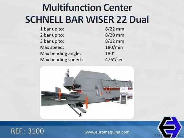 SCHNELL Multifunction Center Bar Wiser 22 Dual SCHNELL Multifunction Center Bar Wiser 22 Dual