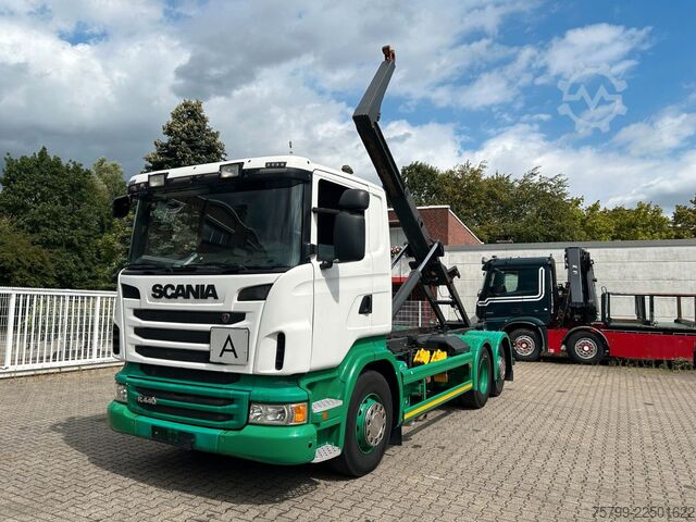 Roll-off tipper truck SCANIA R440 MEILLER Abroller 6x2