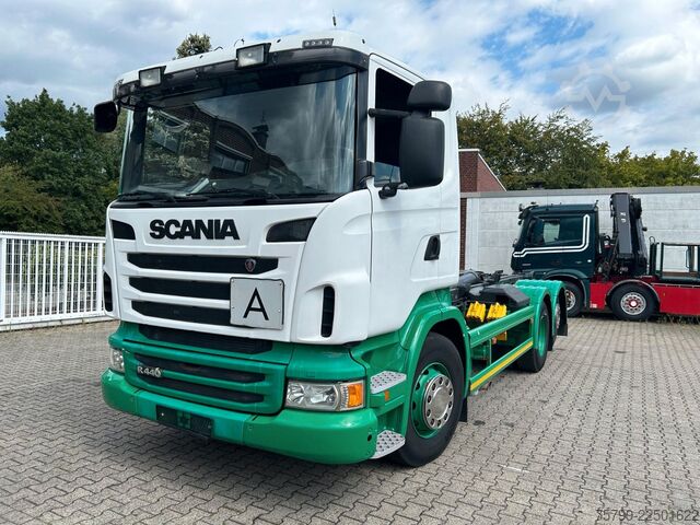 Roll-off tipper truck SCANIA R440 MEILLER Abroller 6x2