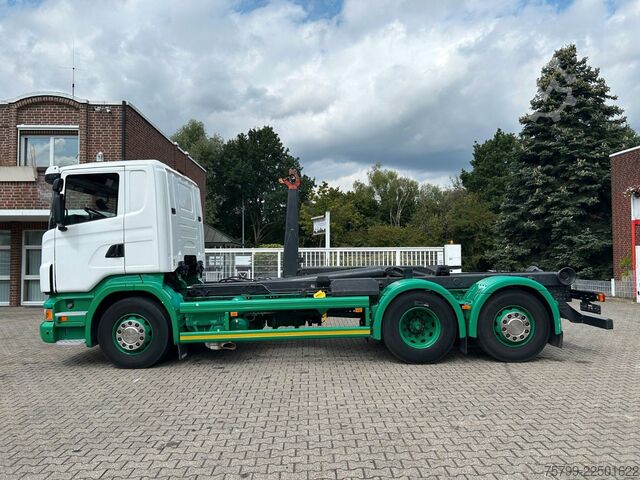 Roll-off tipper truck SCANIA R440 MEILLER Abroller 6x2