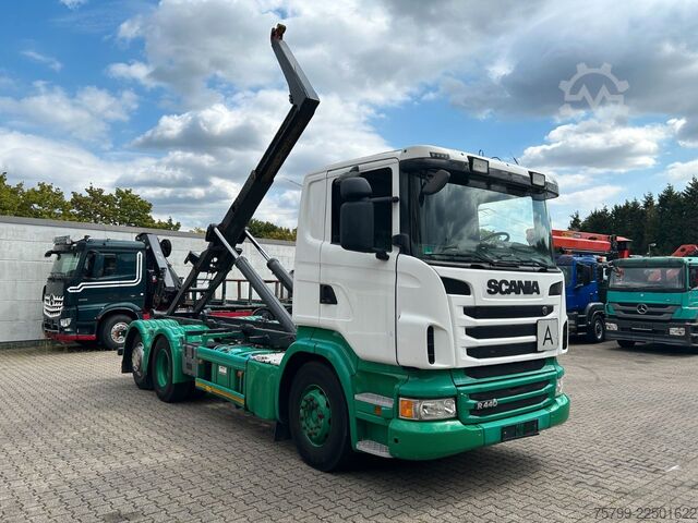 Roll-off tipper truck SCANIA R440 MEILLER Abroller 6x2